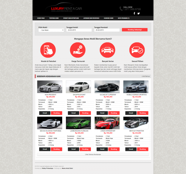 Aplikasi Rental Mobil Online Responsive Dengan Codeigniter Mysql Aplikasi Rental Mobil Online Responsive Dengan Codeigniter Mysql